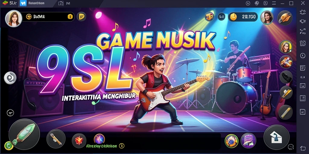 Screenshot dari gameplay <strong>9SL</strong> yang menampilkan serunya bermain musik.