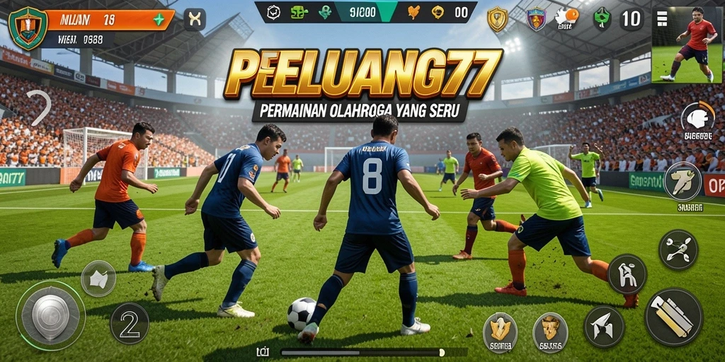 Tampilan gameplay PELUANG77 yang seru dengan berbagai cabang olahraga.